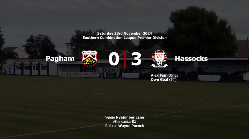 Report: Pagham 0-3 Hassocks