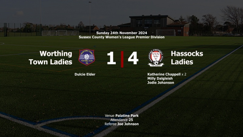 Report: Worthing Town Ladies 1-4 Hassocks Ladies