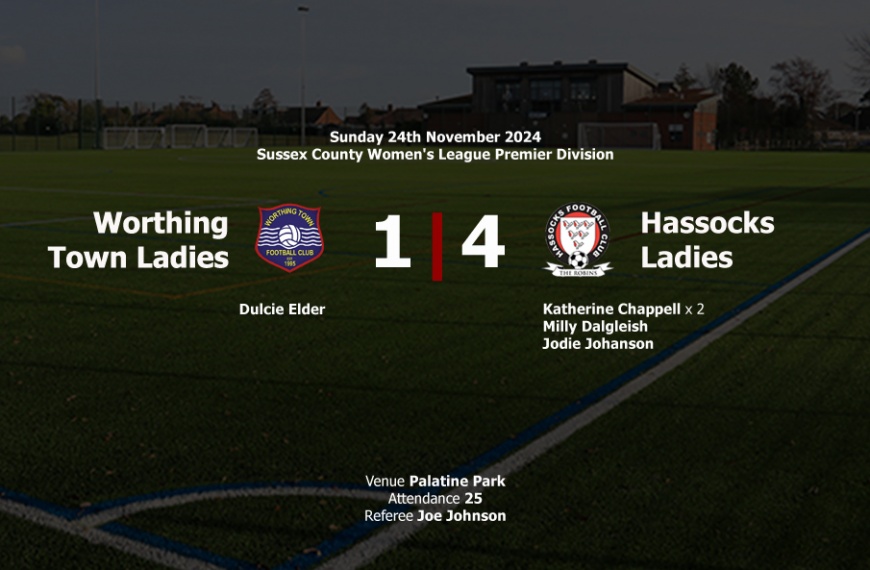 Hassocks Ladies ran out 4-1 winners over Worthing Town at Palantine Park