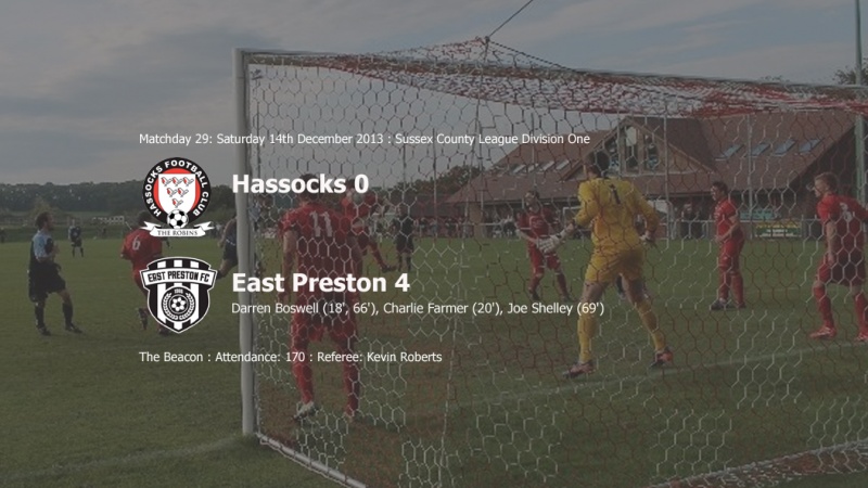 Report: Hassocks 0-4 East Preston, 14/12/13