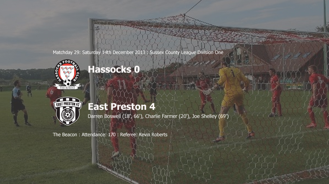 Report: Hassocks 0-4 East Preston, 14/12/13