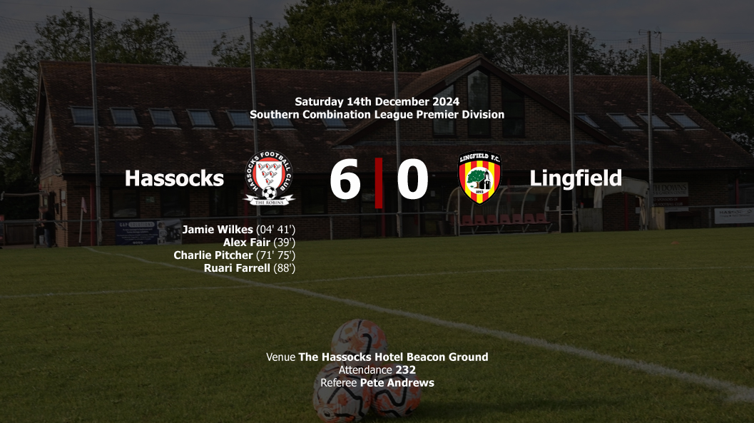 Report: Hassocks 6-0 Lingfield